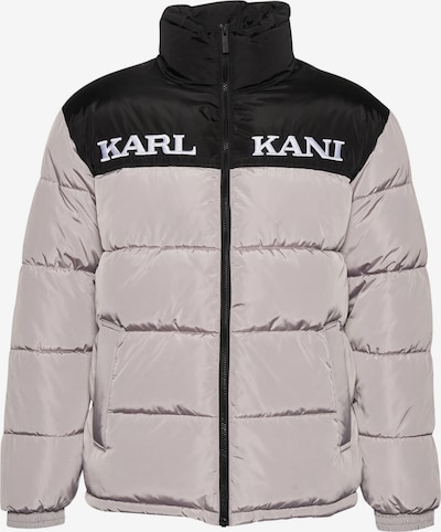 Karl Kani Jacke 'Essential' in hellgrau / schwarz / weiß, Produktansicht