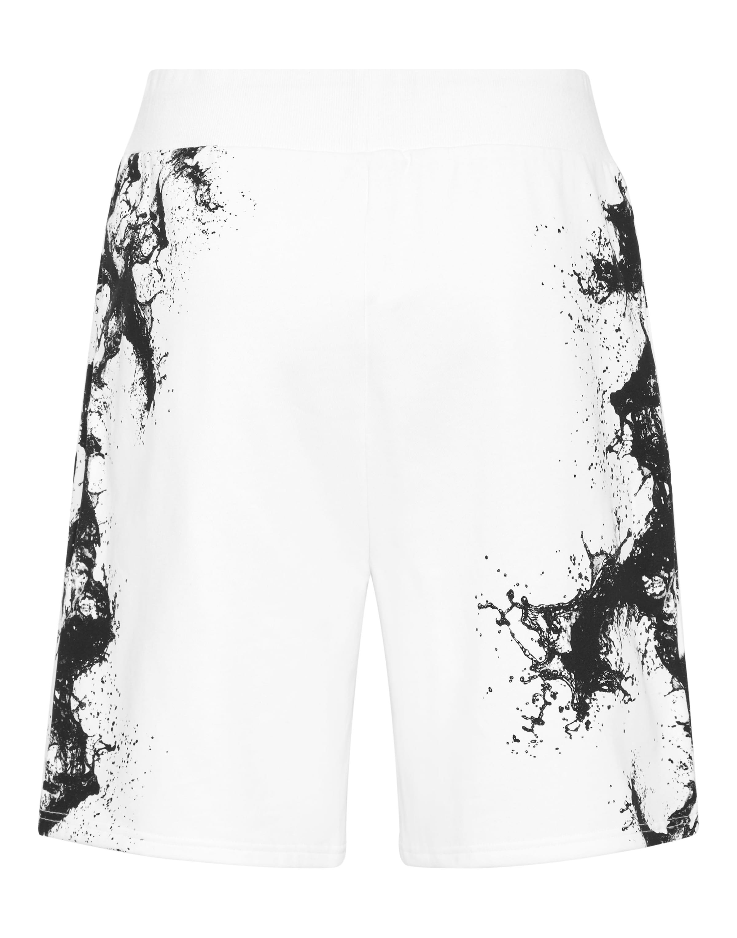 Plein Sport Loose fit Trousers 'Splash' in White