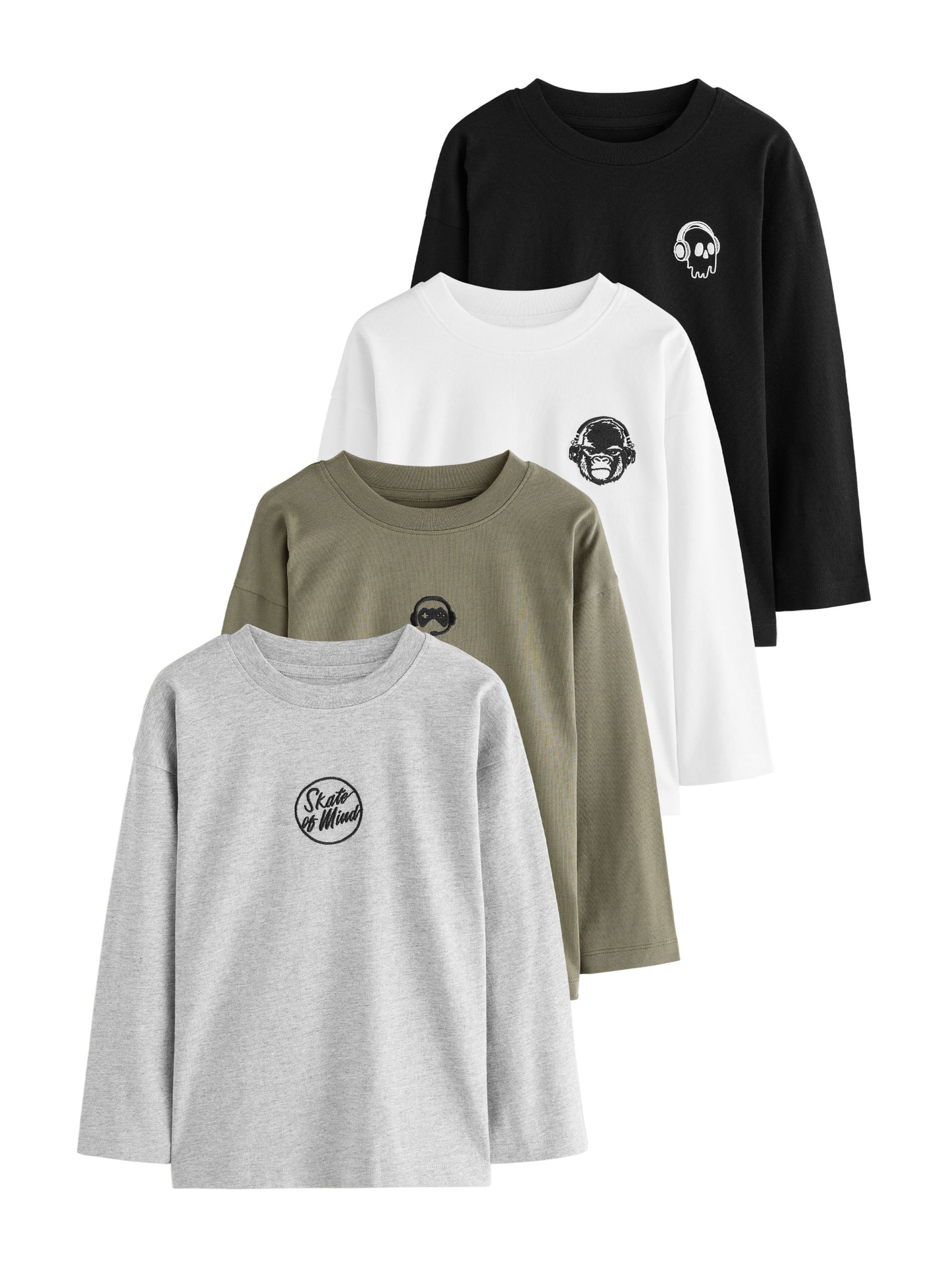 Next Μπλουζάκι σε γκρι: μπροστά