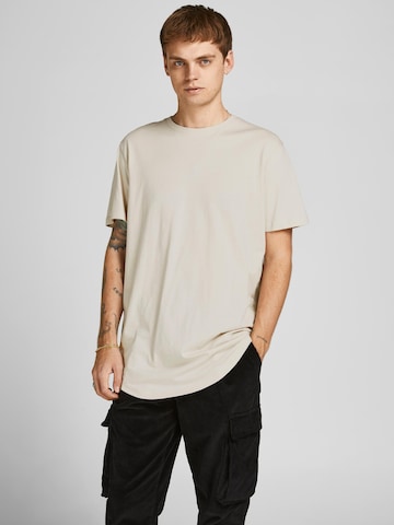 Coupe regular T-Shirt 'Noa' JACK & JONES en gris : devant