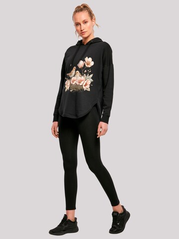 F4NT4STIC Sweatshirt 'Vogelnest Blumen' in Black
