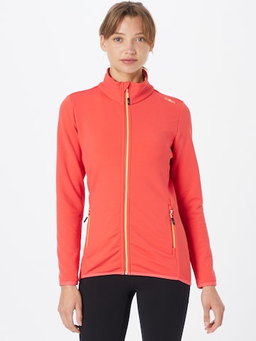 CMP Athletic Fleece Jacket in Red: front