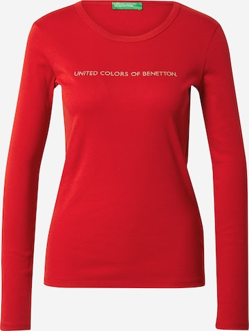 UNITED COLORS OF BENETTON Koszulka w kolorze czerwony: przód