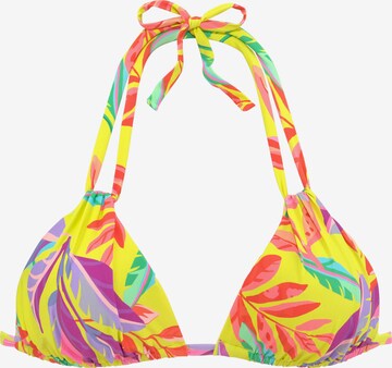 s.Oliver Triangle Bikini Top in Yellow: front