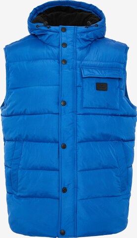 Threadbare Bodywarmer 'Ritcher' in Blauw: voorkant