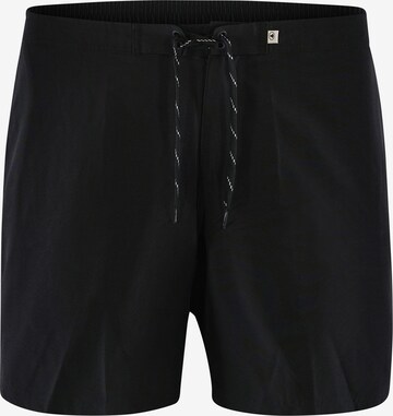 Shorts de bain ' FELIX ' TOM TAILOR en noir : devant