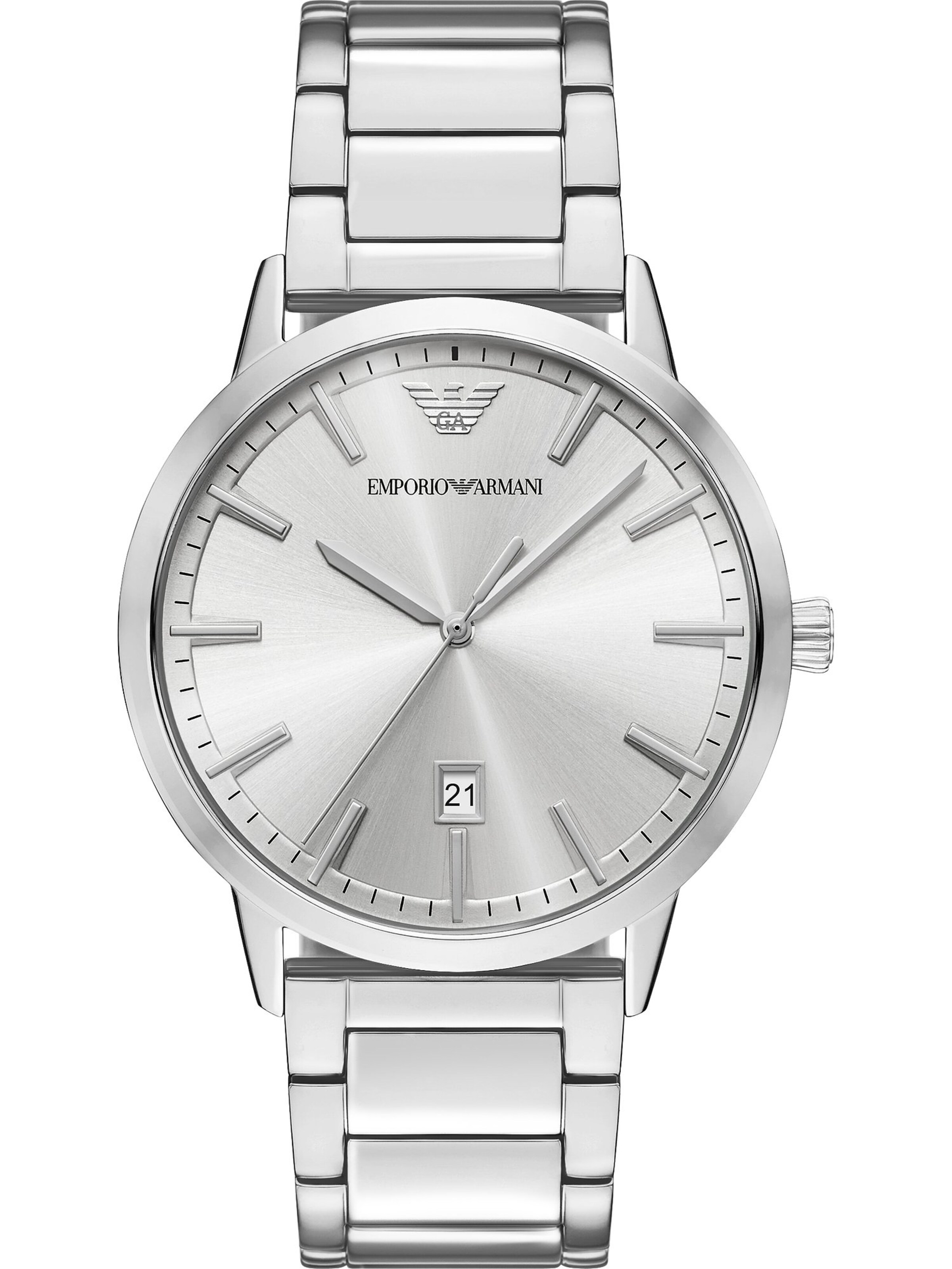 Emporio Armani Analog Watch in Silver: front