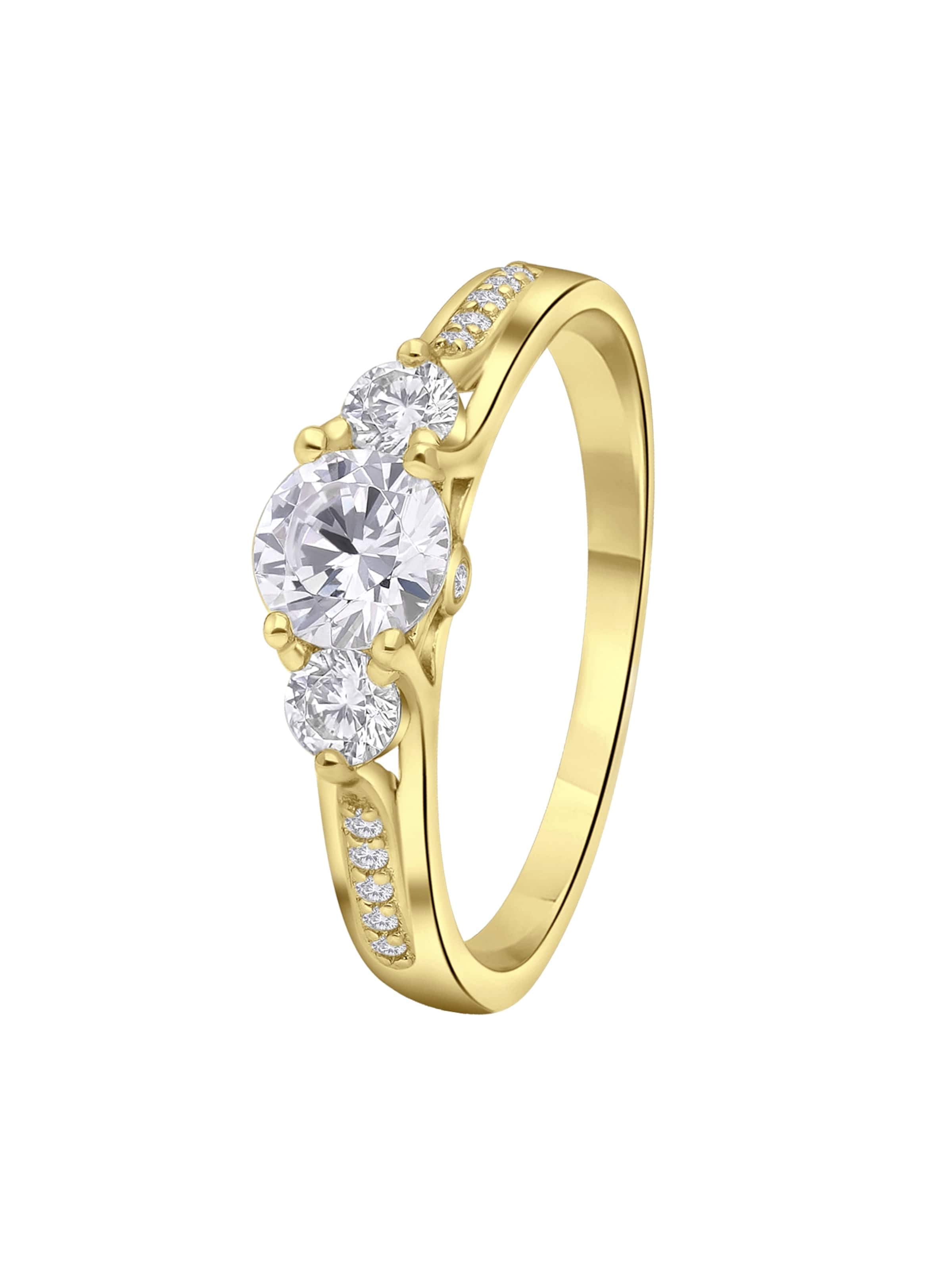 Lucardi Ring in Gold: Vorderseite