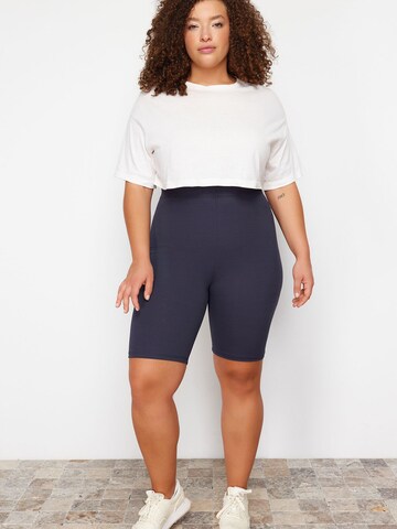 Skinny Leggings Trendyol Curve en bleu