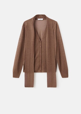 MANGO Strickjacke 'Lorea' in Braun