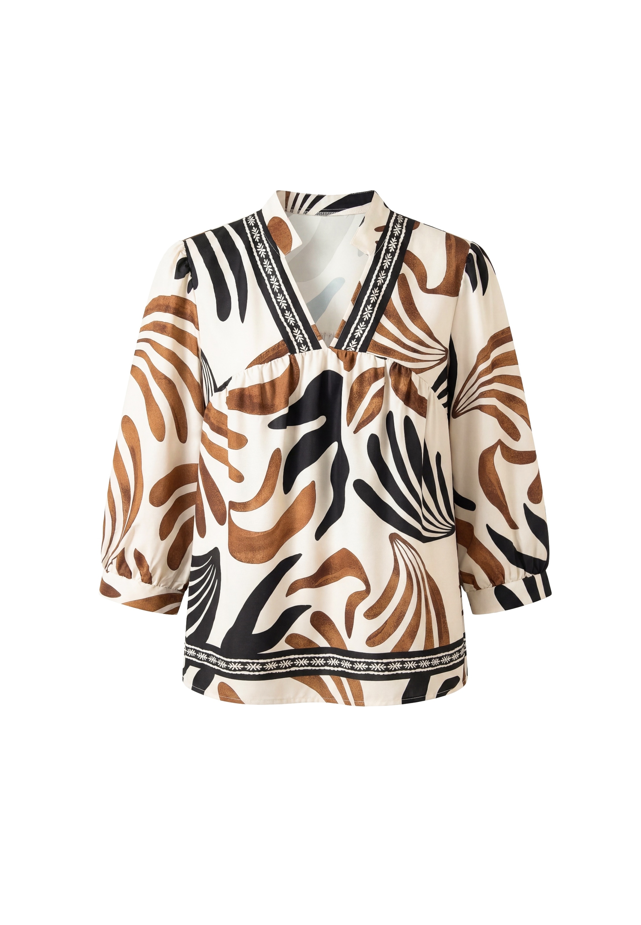 Usha - Blusa en azul: frente