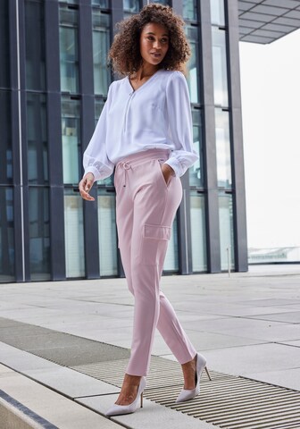 LASCANA Regular Cargo Pants in Beige