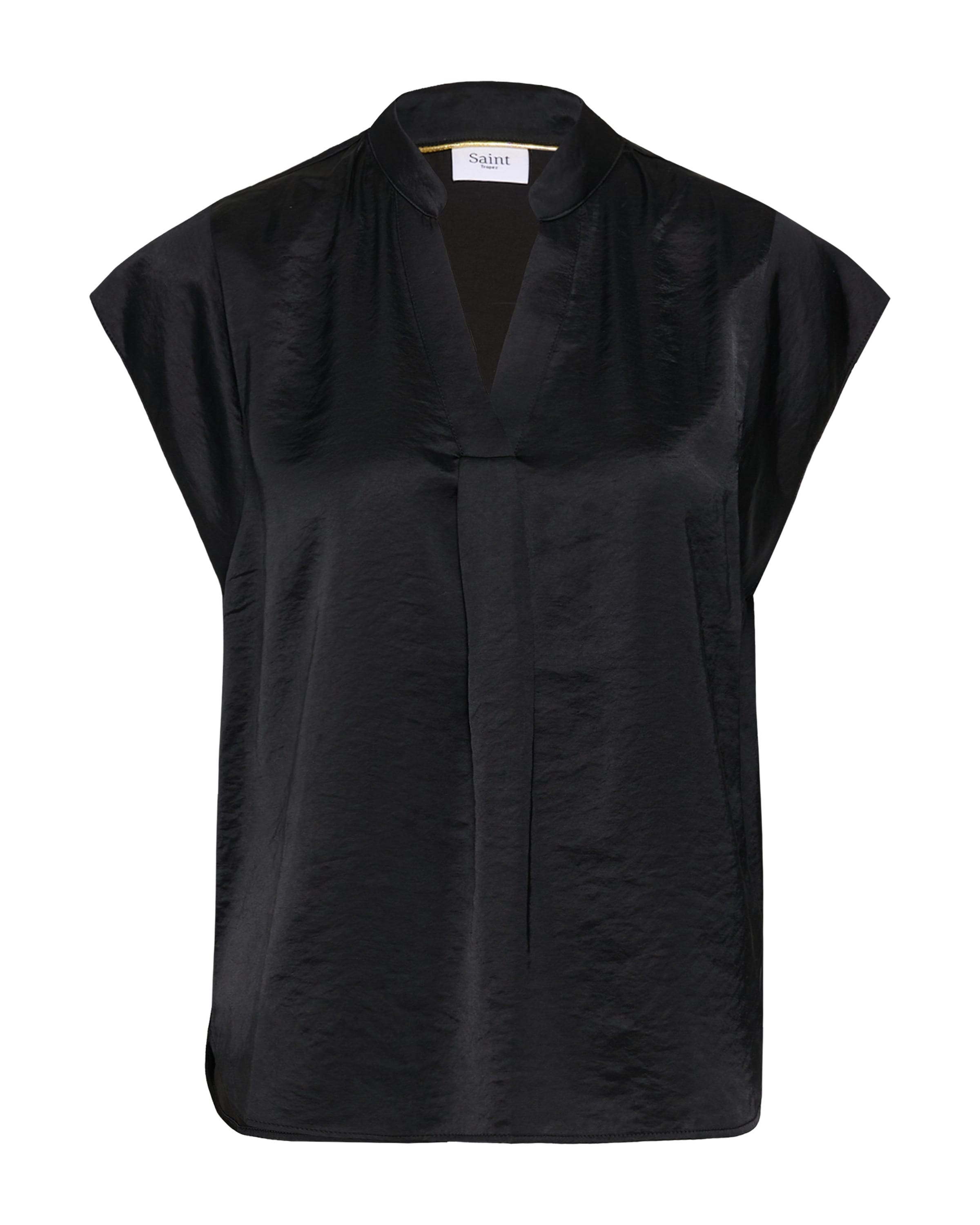 SAINT TROPEZ Blouse in Black: front