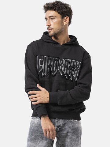 CIPO & BAXX Sweatshirt 'CL601' in Zwart