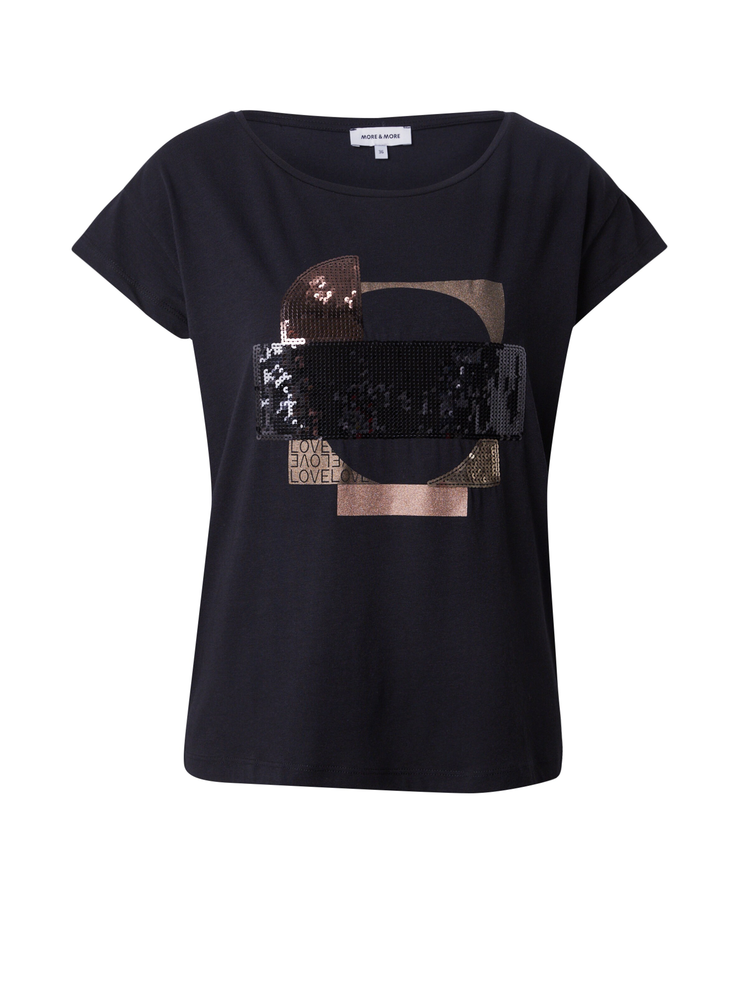 juoda MORE & MORE Marškinėliai: priekis