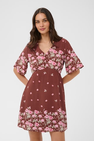 Kaffe Šaty 'KArosine' – hnědá: přední strana