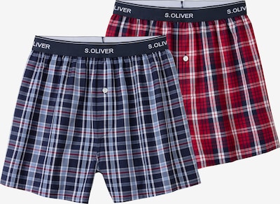 s.Oliver Bokserishortsit värissä sininen / punainen / valkoinen, Tuotenäkymä