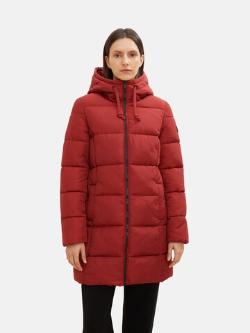 TOM TAILOR Zimní kabát – červená: přední strana