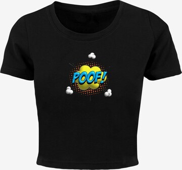 Merchcode Shirt 'Poof Comic' in Zwart: voorkant