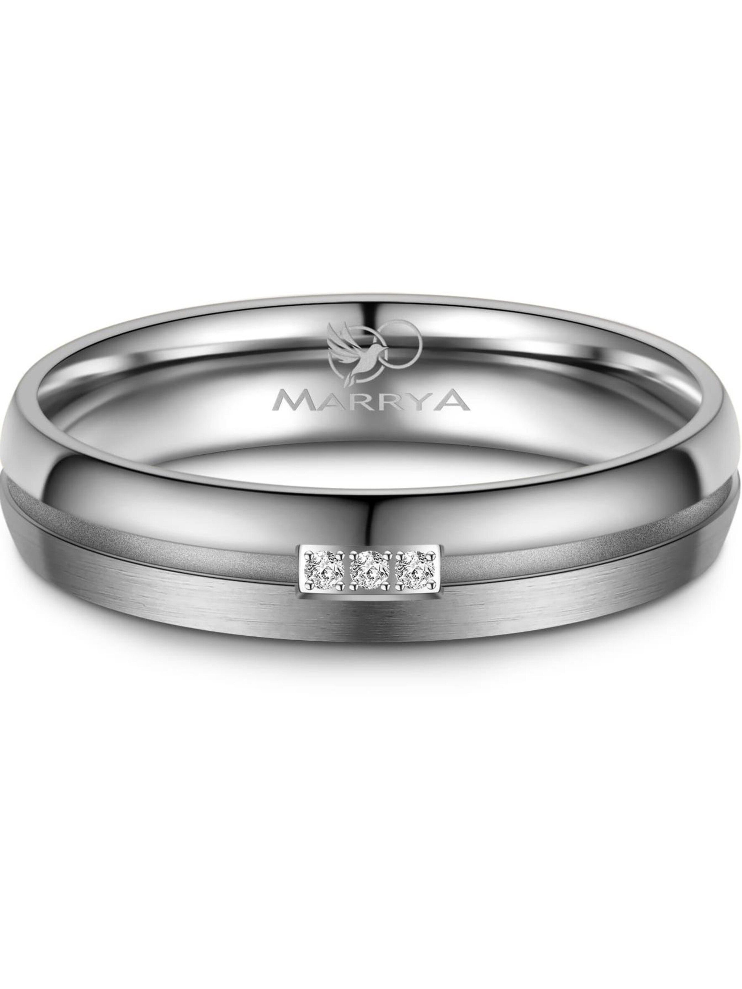 MARRYA Ring 'MARRYA TI-21 Ehering aus Titan'‌‌‌‌‌‌‌‌‌‌ in Silber