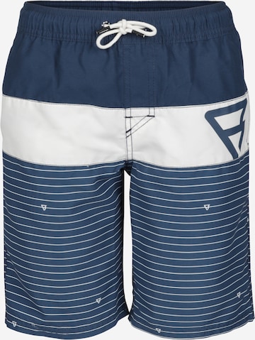 Brunotti Kids Athletic Swimwear in Blue: front