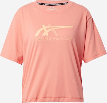 T-shirt fonctionnel 'TIGER' ASICS en orange : devant