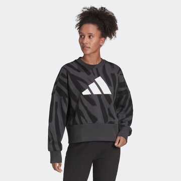 ADIDAS PERFORMANCE Athletic Sweatshirt in Grey: front