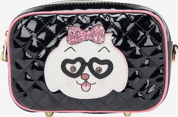 MYMO - Mala de ombro 'Pop Eyetheme' em preto: frente