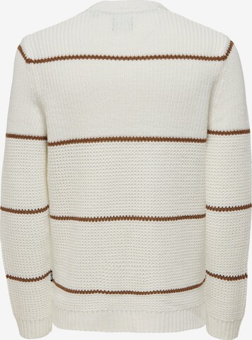 Pull-over 'ADAM' Only & Sons en blanc