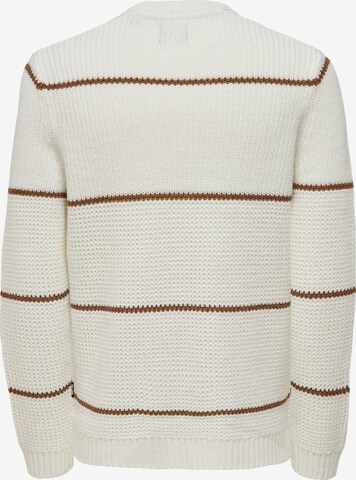Only & Sons Sweater 'ADAM' in White