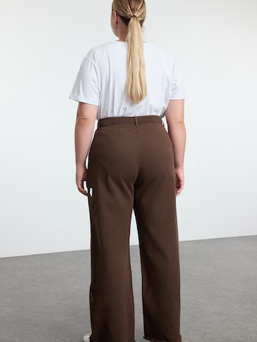 Trendyol Curve Wide Leg Jeans in Braun