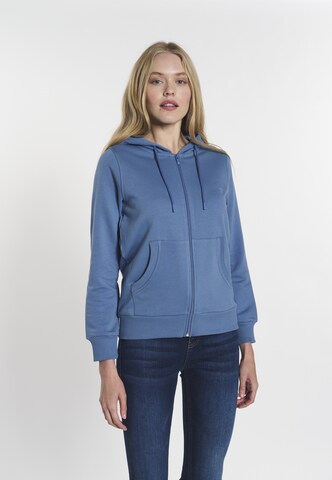 DENIM CULTURE - Sudadera con cremallera 'Yasenia' en azul: frente