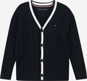 TOMMY HILFIGER Knit Cardigan in Blue: front