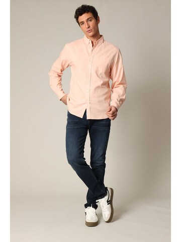 Coupe regular Chemise 'Sole' Deeluxe en orange