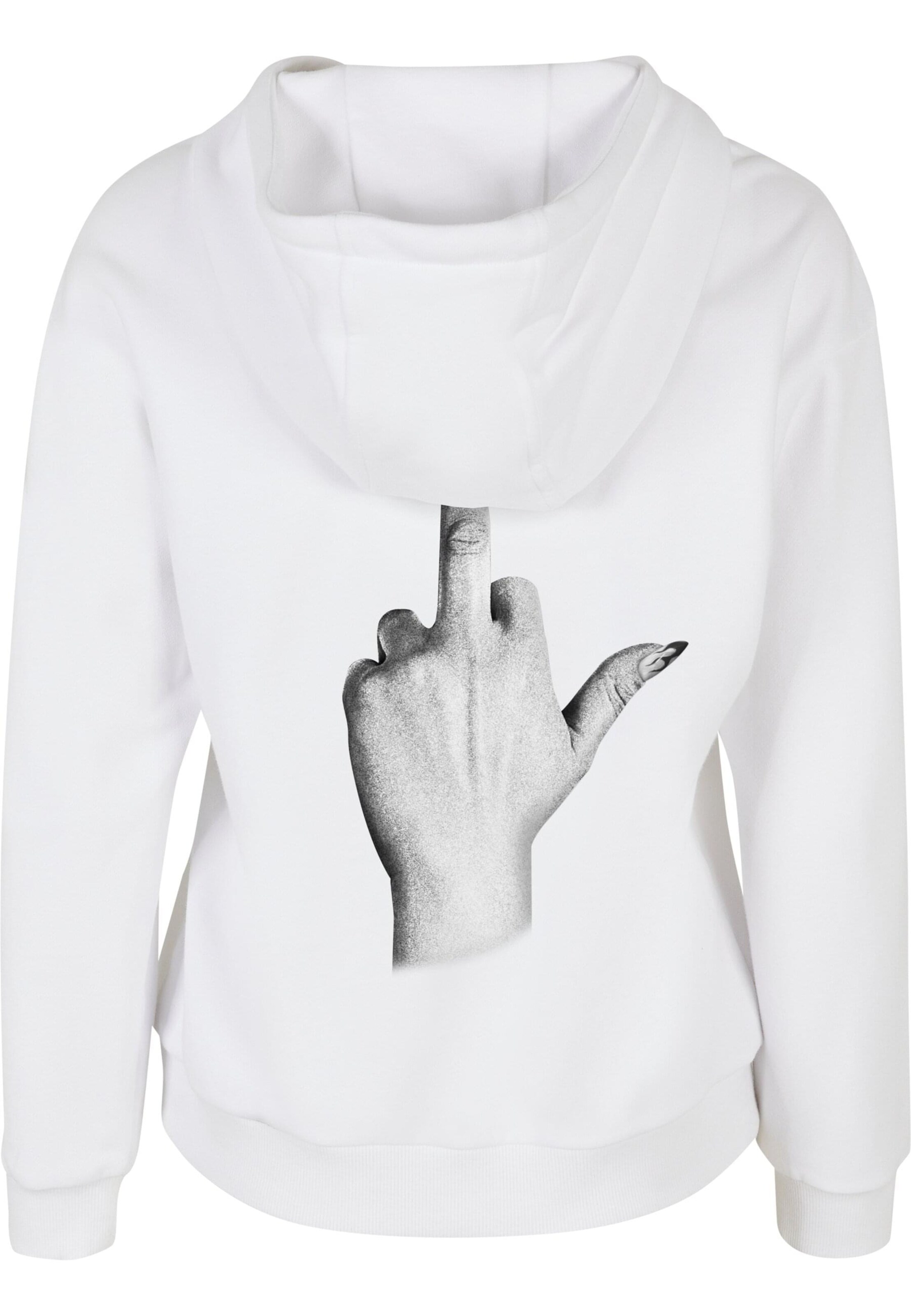 Miss Tee Sweatshirt 'I Dont Give A' in White
