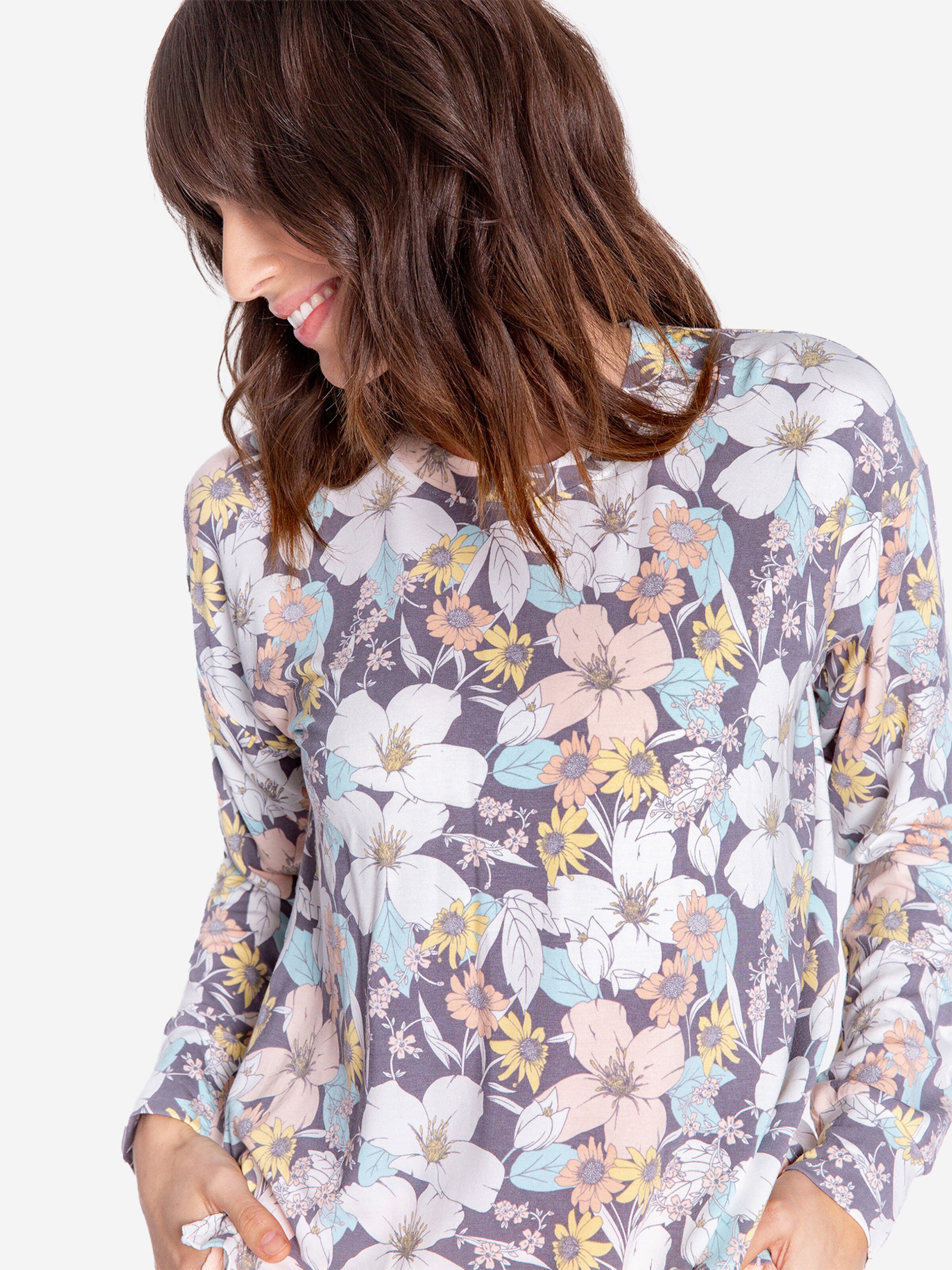 Chemise de nuit 'Pastel Dreams' PJ Salvage en mélange de couleurs