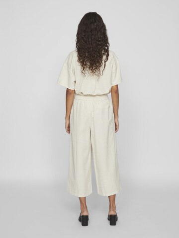 VILA Wide leg Broek in Beige