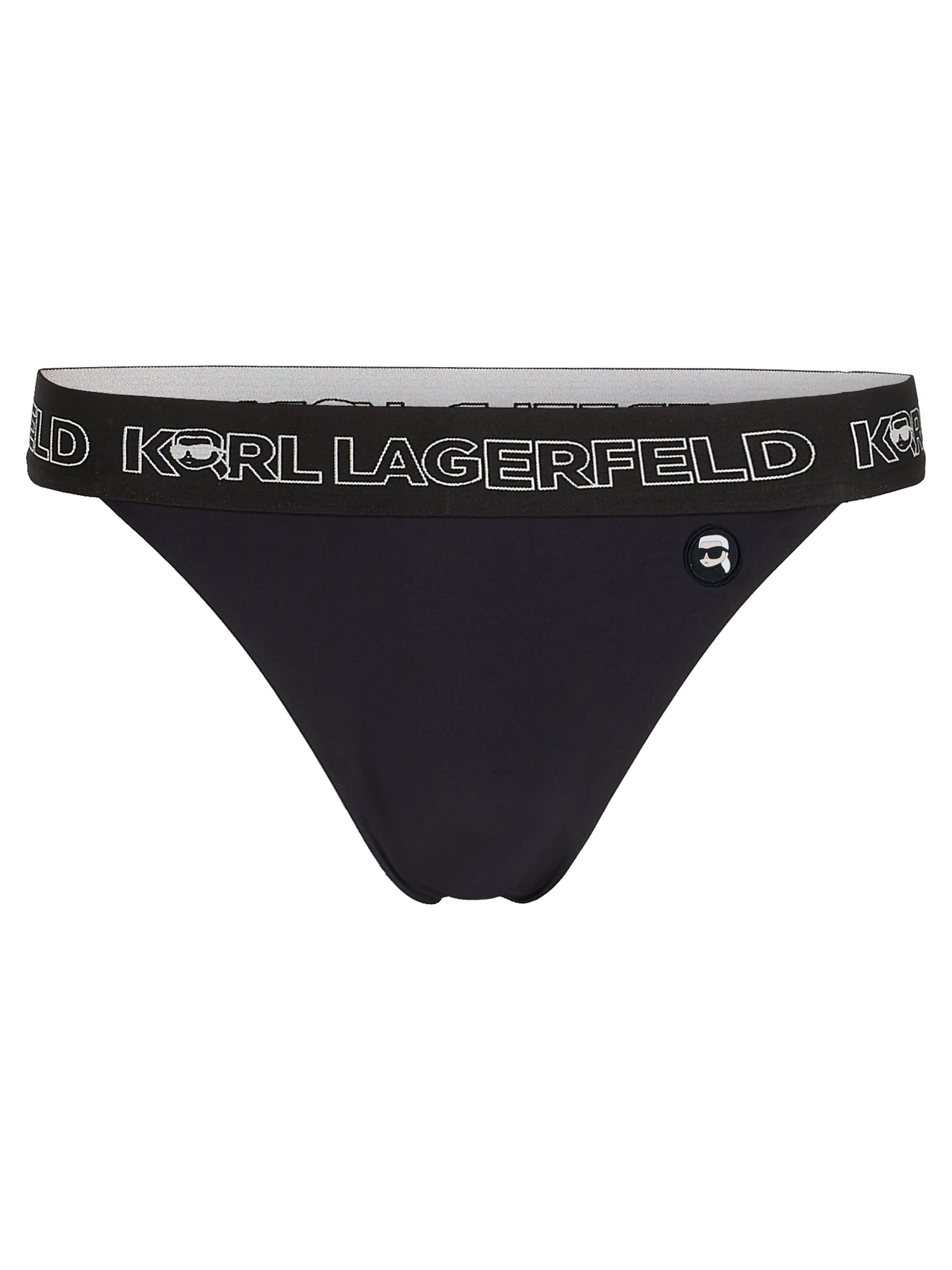 Karl Lagerfeld Bikini bottom in Black: front