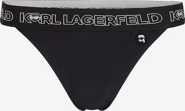 Karl Lagerfeld Bikinihose in Schwarz: predná strana