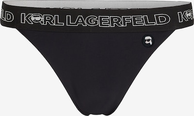Karl Lagerfeld Bas de bikini en noir / blanc, Vue avec produit