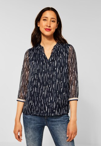 STREET ONE Blouse in Blauw: voorkant