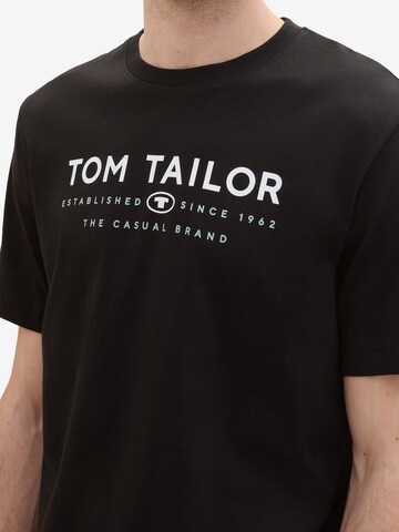 melns TOM TAILOR T-Krekls