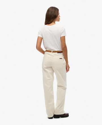 Superdry Loosefit Jeans in Wit