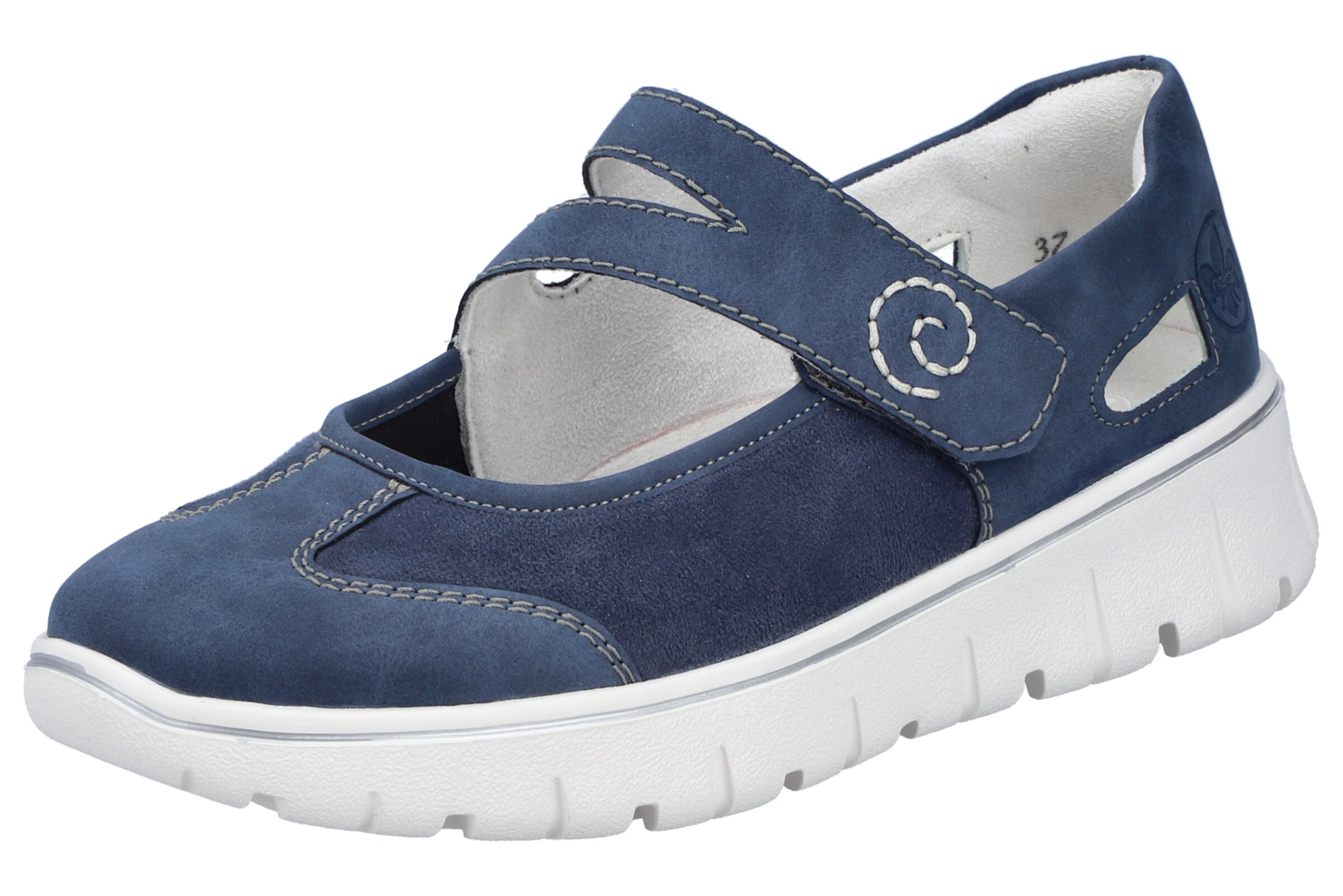 Ballerines 'N1350' Rieker en bleu : devant