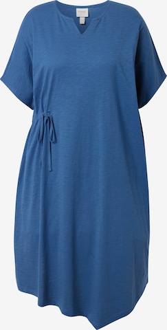 Ulla Popken Jurk in Blauw: voorkant