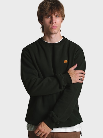 Sweat-shirt 'Essentials' Trendsplant en vert : devant