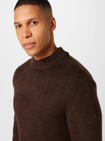 Redefined Rebel Sweater 'Dustin' in Brown