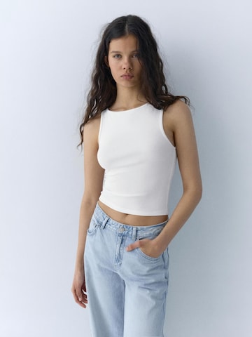 Pull&Bear Топ в синьо: отпред