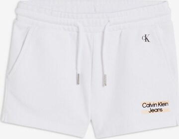 Calvin Klein Jeans Shorts in Weiß: predná strana
