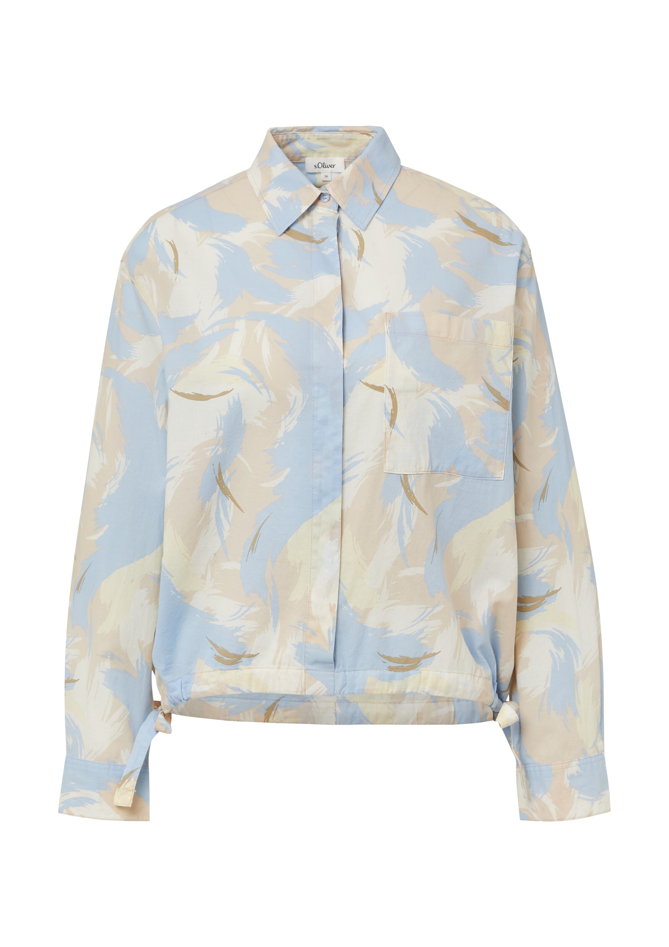 s.Oliver Blouse in Beige: voorkant